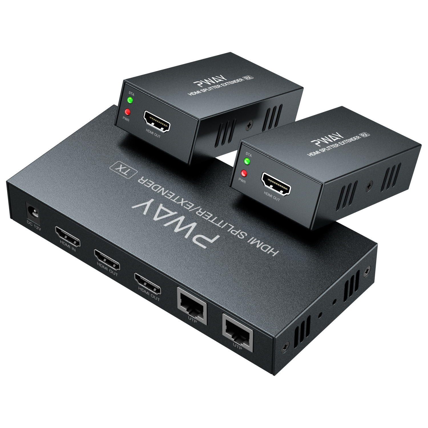 1x2 高清视频传输HDMI 分配器延长器